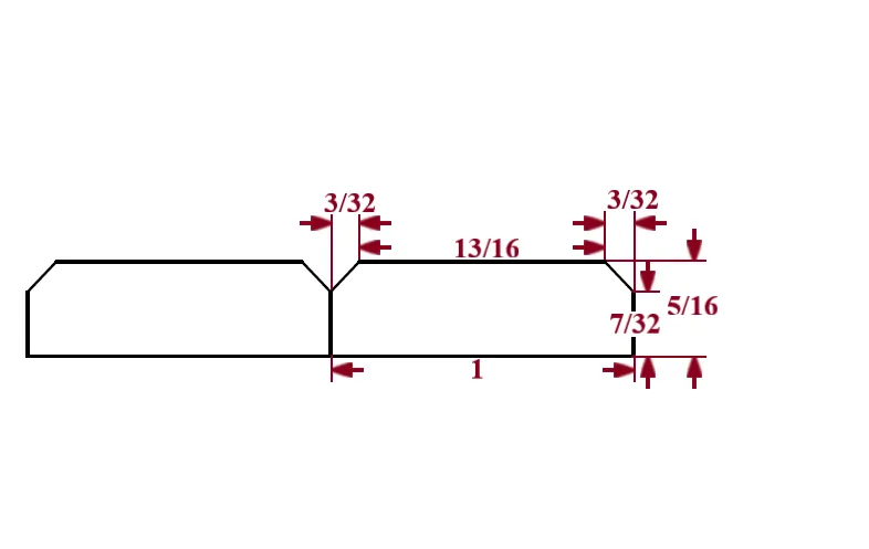 1″ Bevel Slat Tambour – Thin