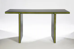 AVF DESK in Black w/Green