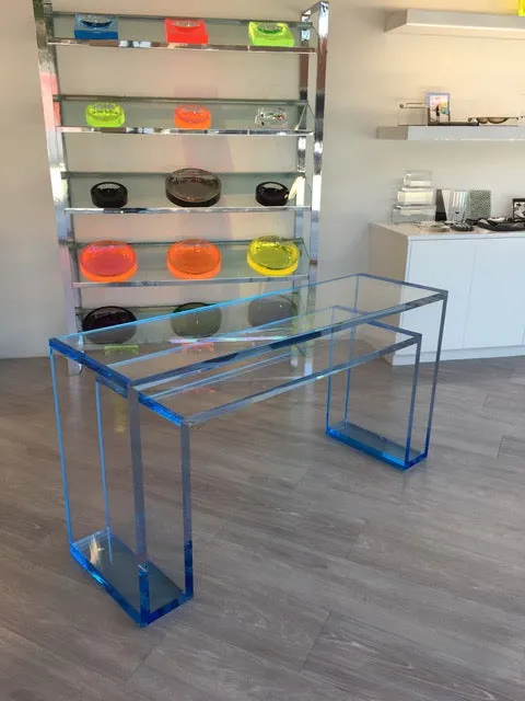 Brilliant Console Table in Lagoon