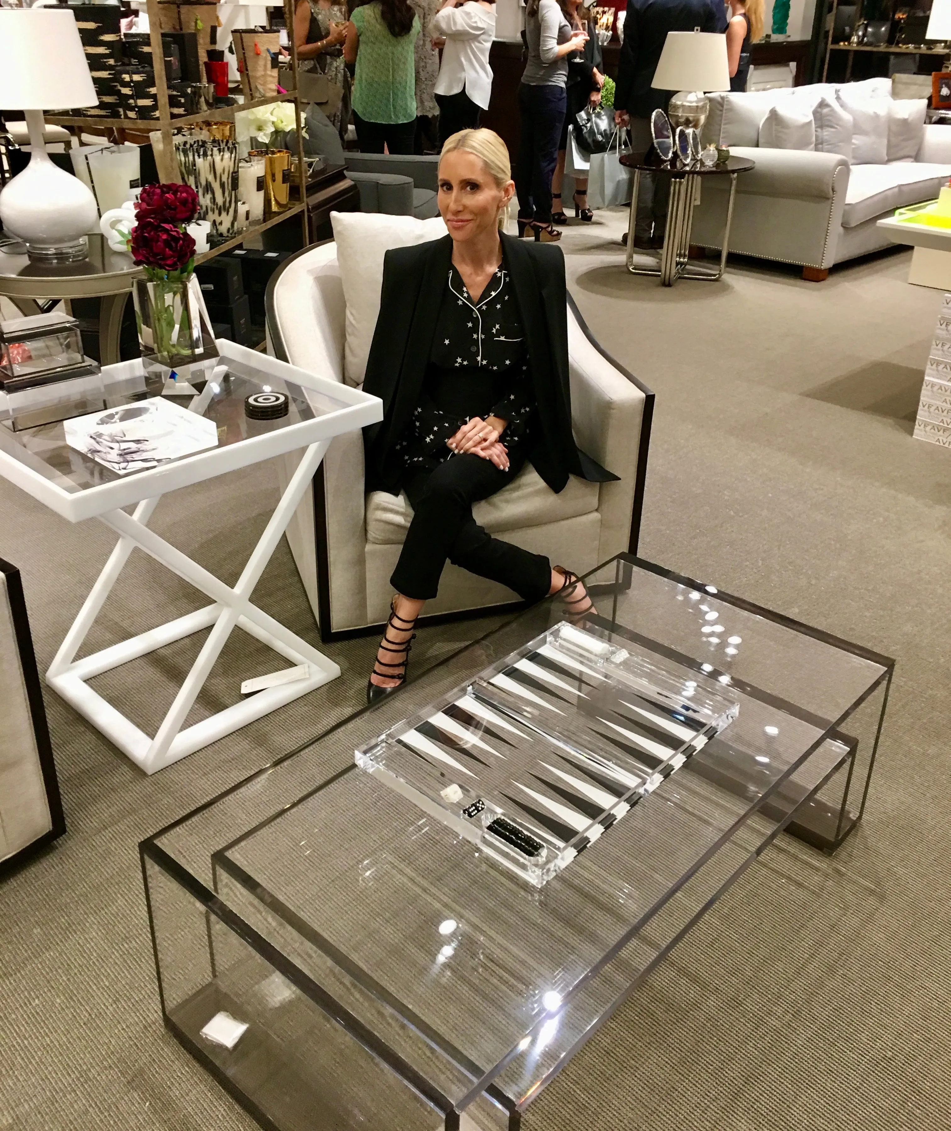 Brilliant Rectangle Coffee Table in Bronze