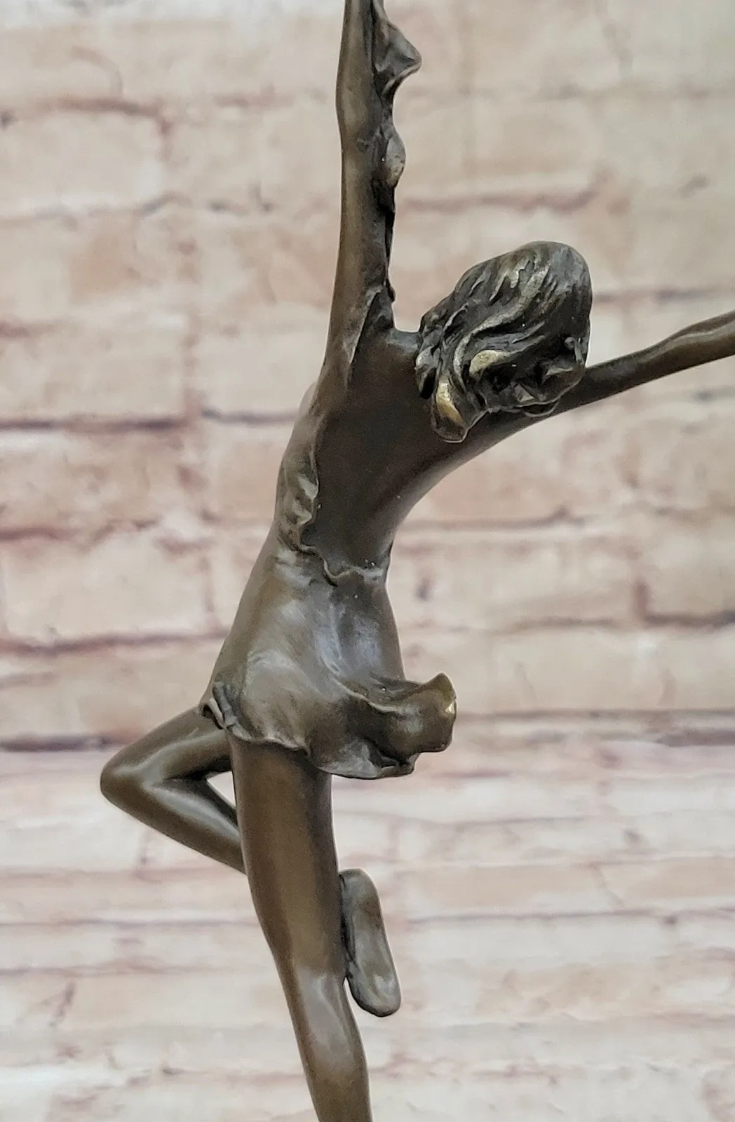 Bronze Sculpture by Italian Artist Aldo Vitaleh Dancer Ballerina Home Office