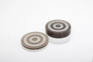 Bullseye Coaster Set in Bronze