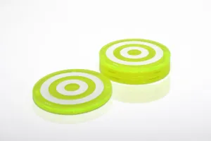 Bullseye Coaster Set in Green