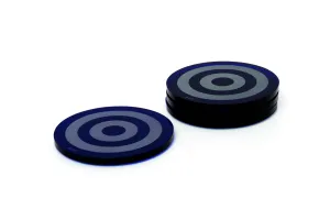 Bullseye Coaster Set in Sapphire