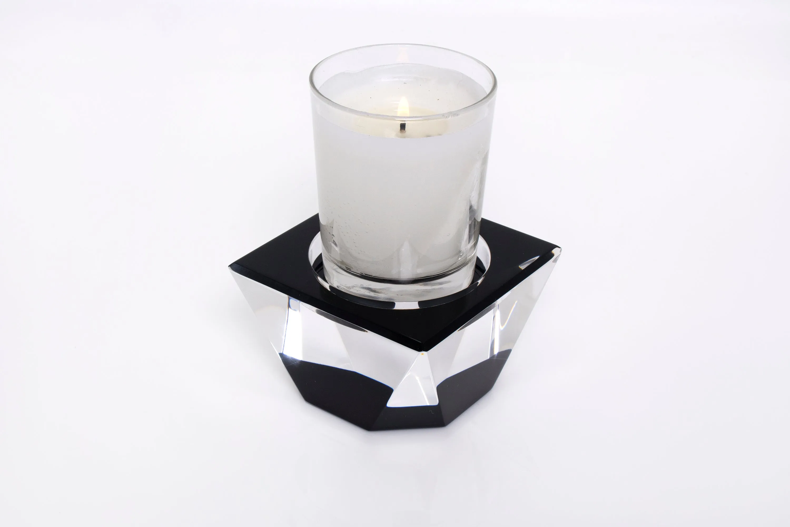 Candle Pedestal in Black