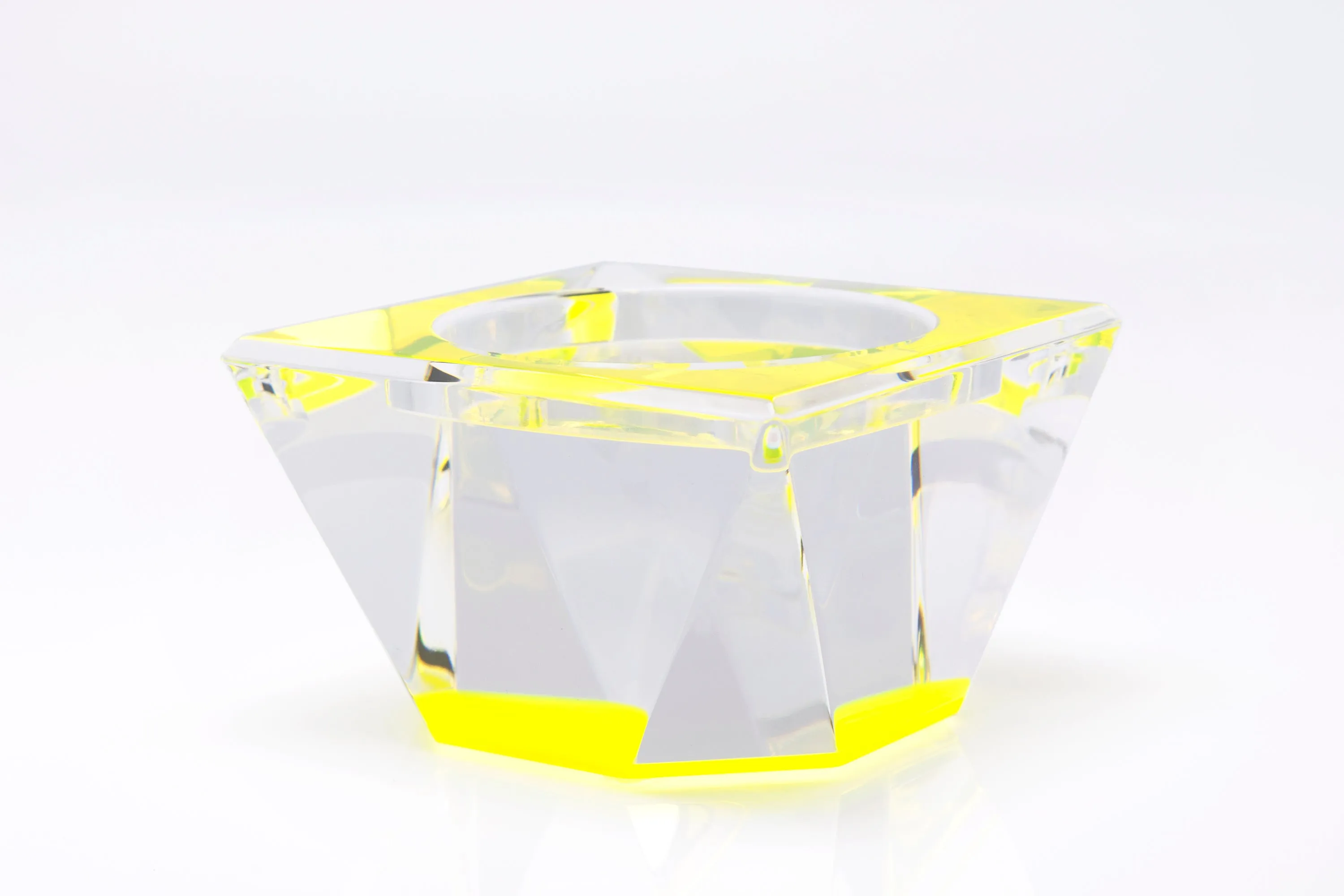 Candle Pedestal in Yellow