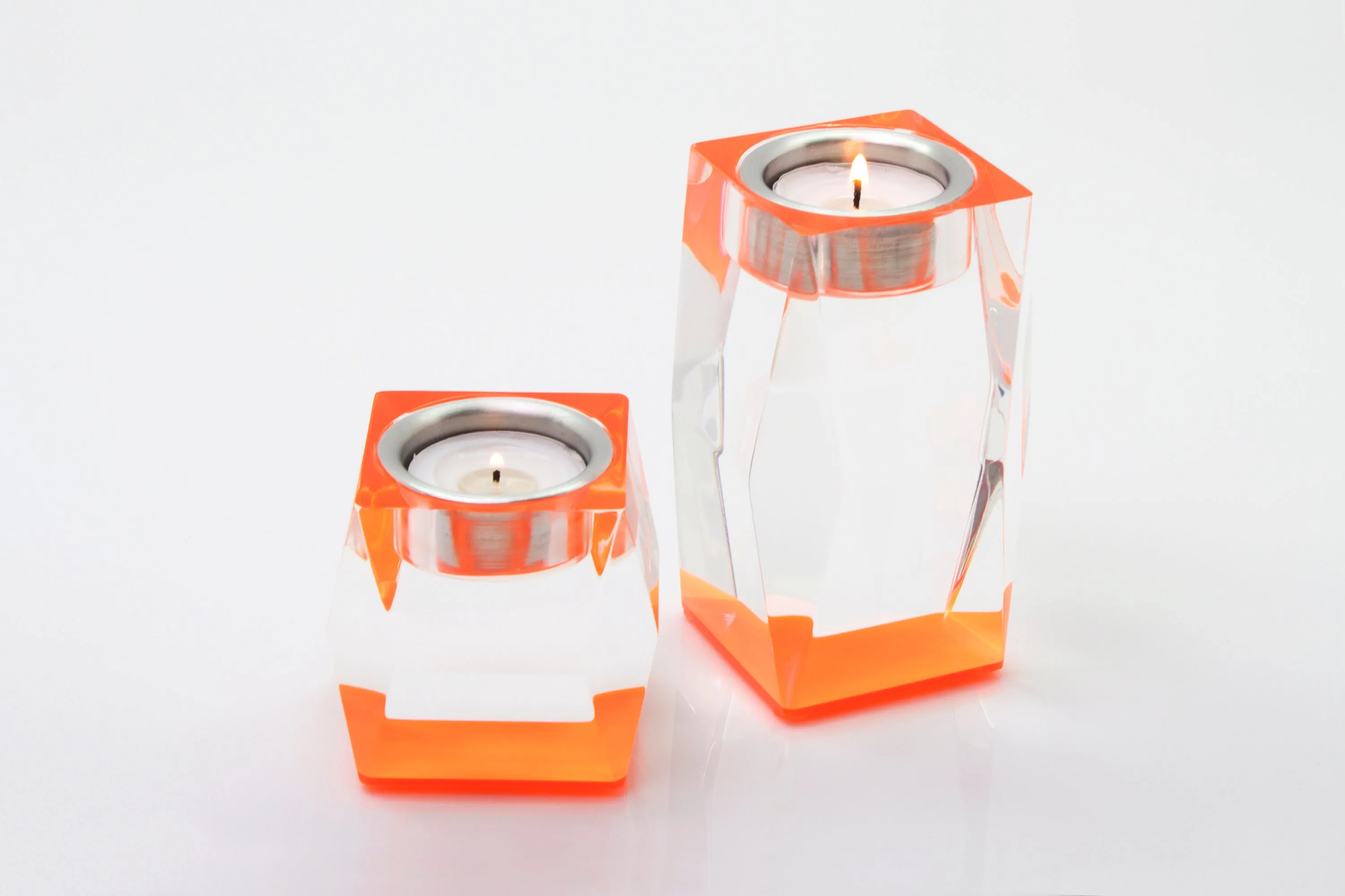 Candleholder in Orange