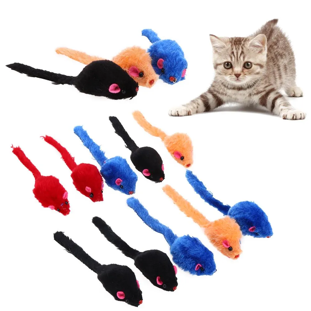 Colorful Plush False Mouse Toy