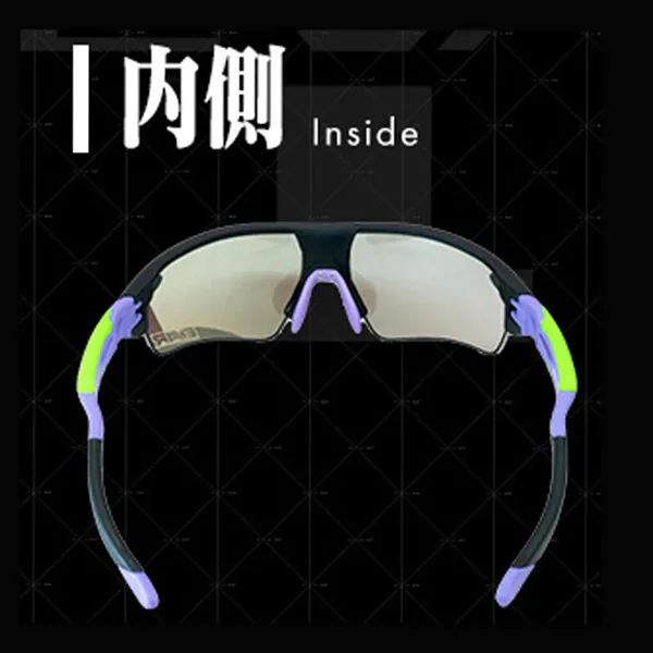 eShades × EVANGELION RACING／初号機モデル 0.1秒、瞬間調光サングラス 【日本製】※不設寄送《21年7月預定》