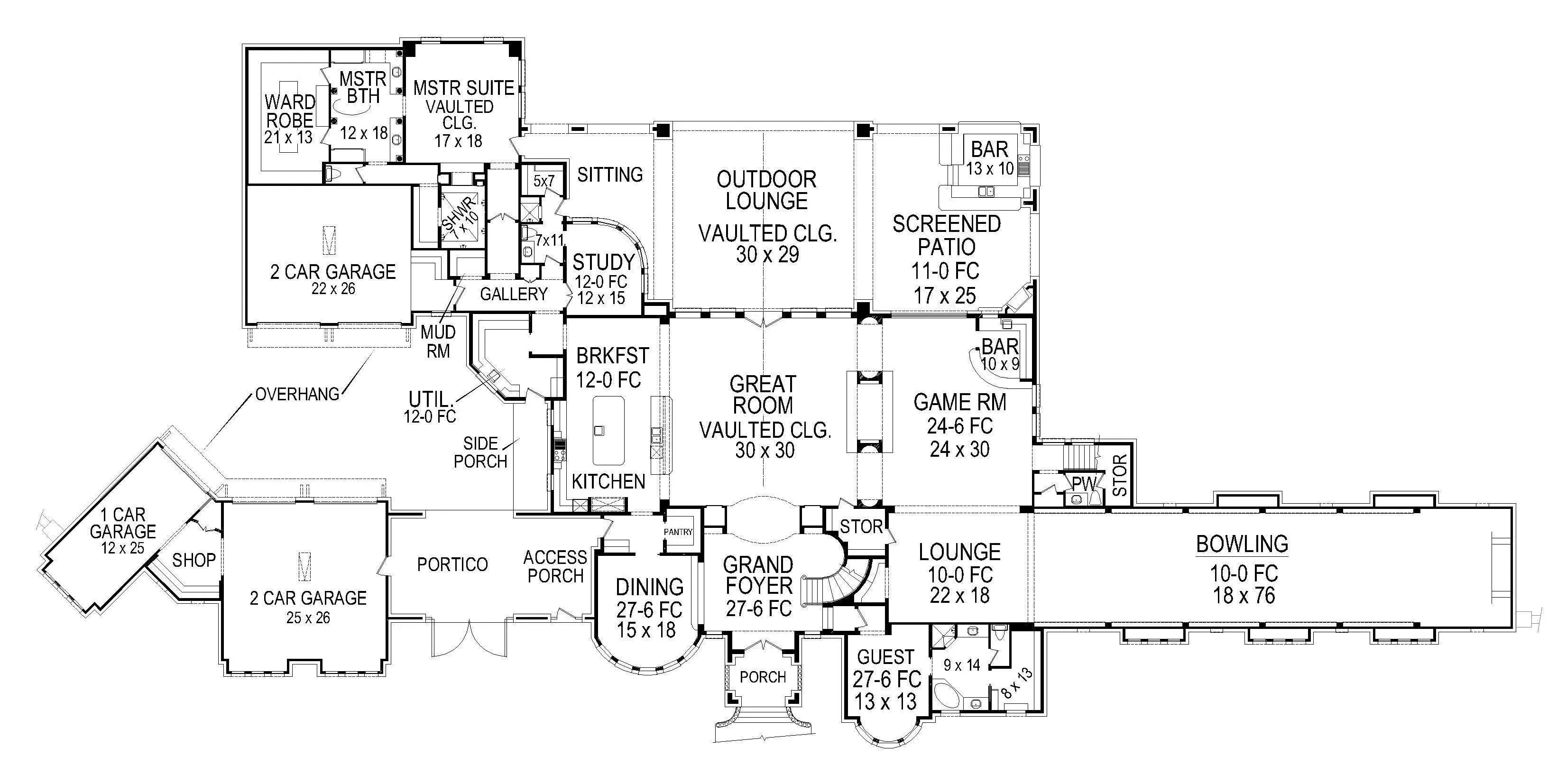 Expansive Luxury Home Plan with Ample Space