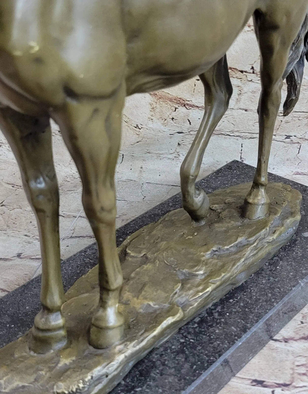 Extra Large Lean Racing Horse by Mene OTB Trophy Collectible Bronze Statue