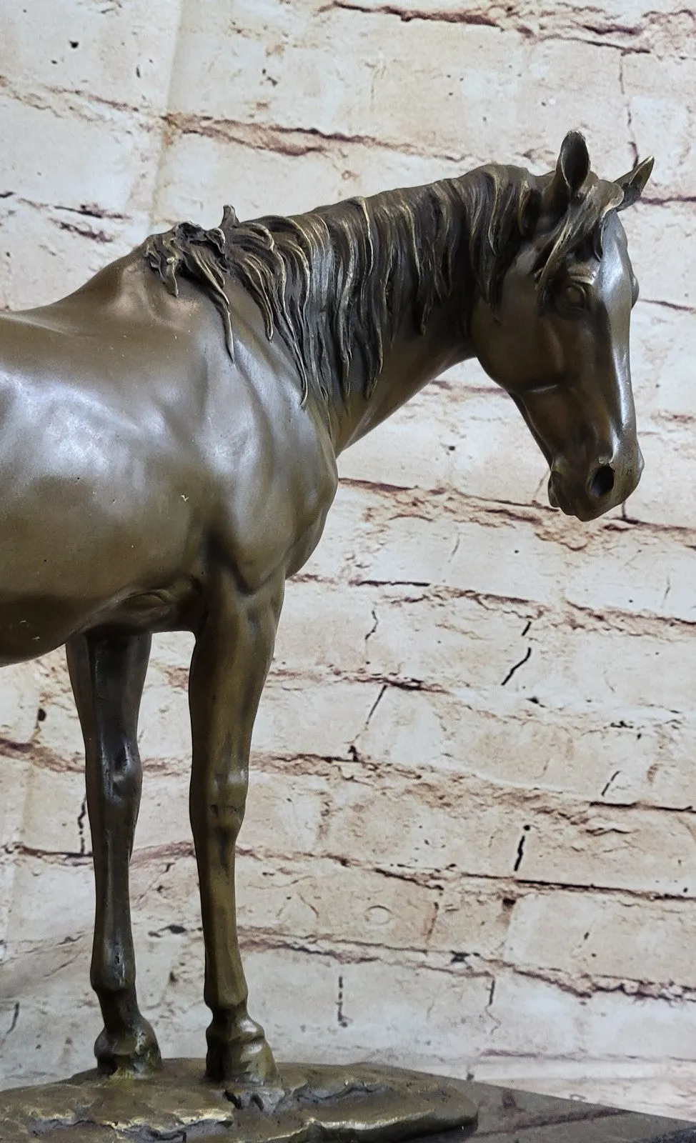 Extra Large Lean Racing Horse by Mene OTB Trophy Collectible Bronze Statue