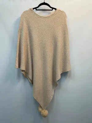 FINAL SALE - Poncho Ecru