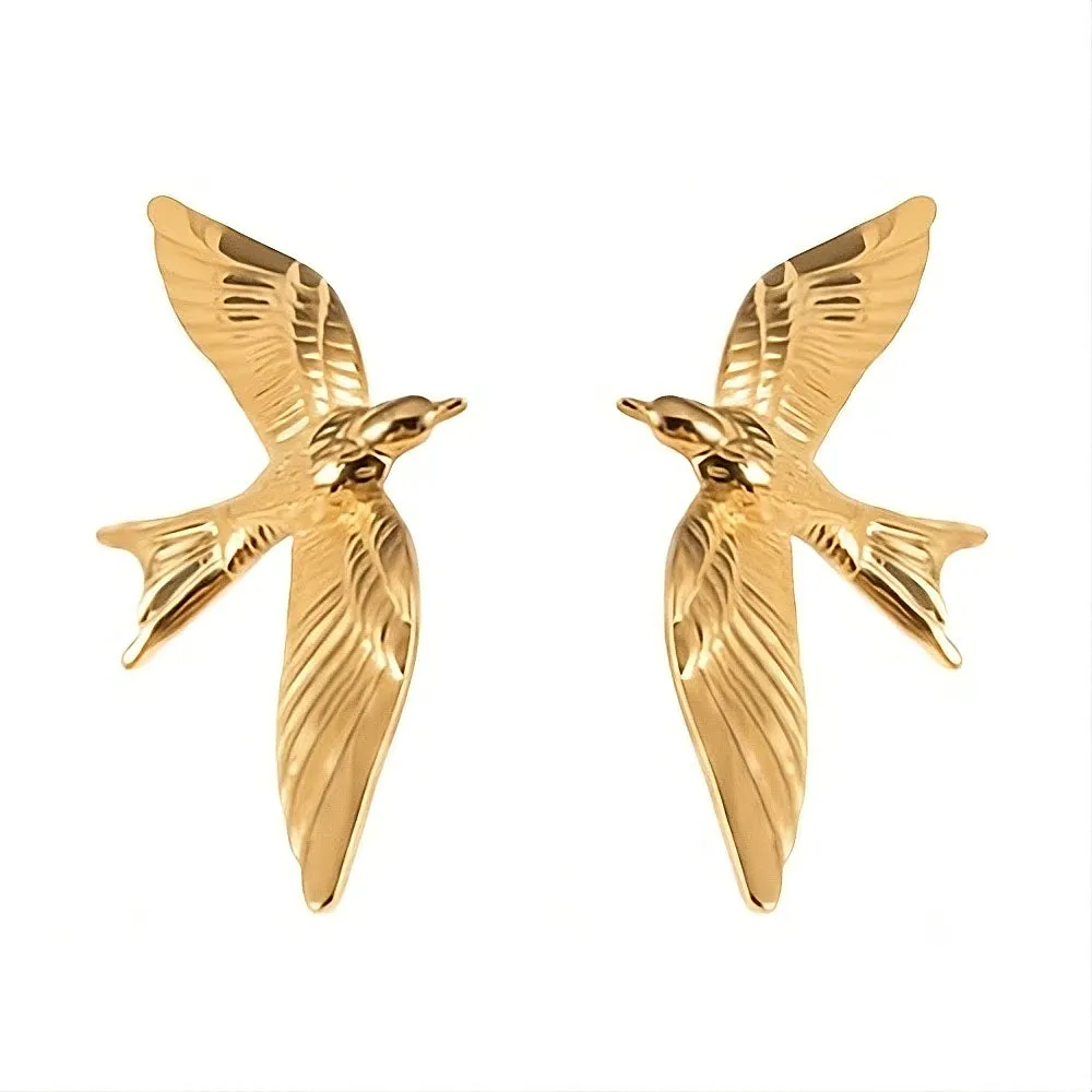 Flying Bird Aesthetic Earrings