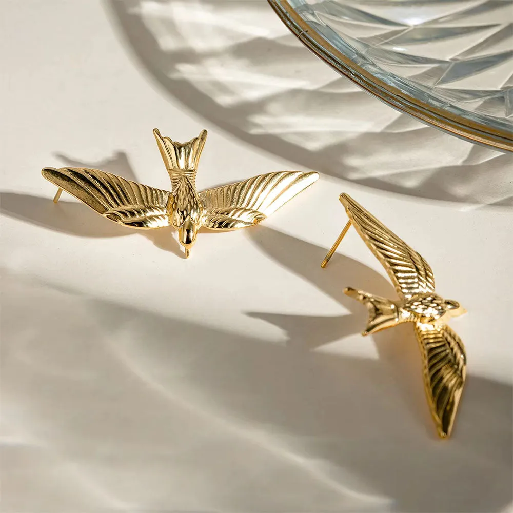 Flying Bird Aesthetic Earrings