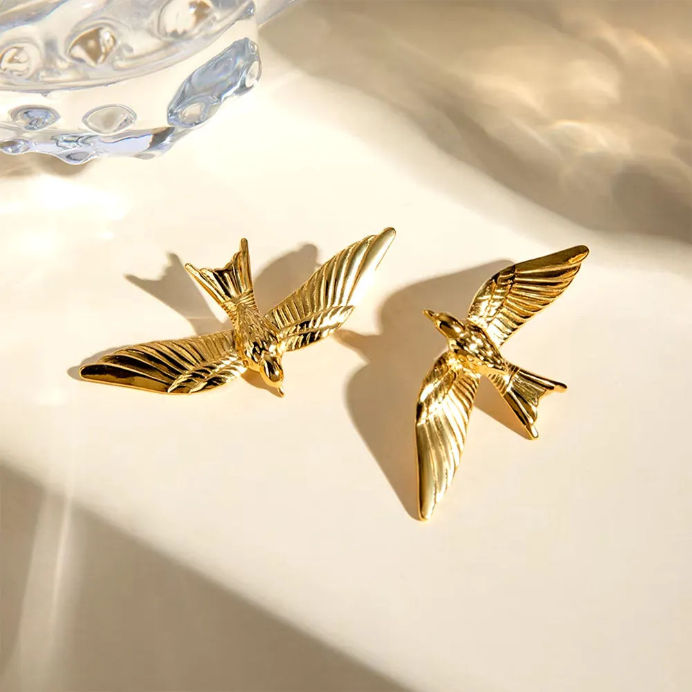 Flying Bird Aesthetic Earrings