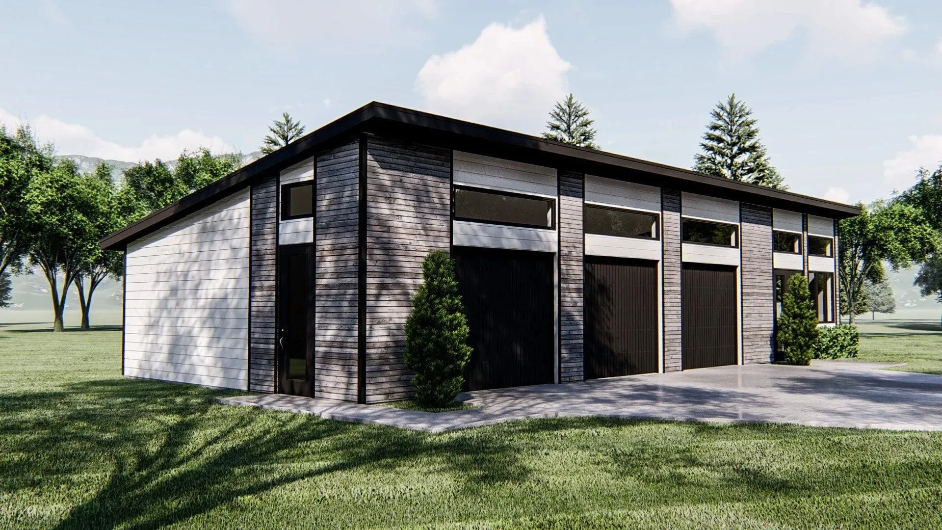 Functional Garage Plan with Versatile Office and Studio Space