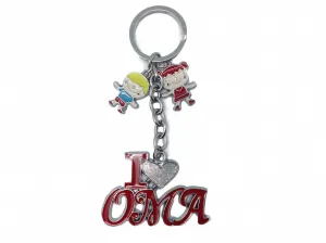 German Oma Gift Idea Key Chain "I Love Oma"