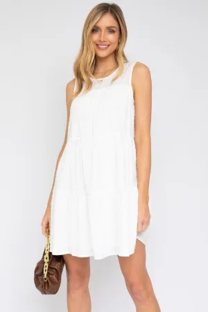 Gilli | Sleeveless Tiered Mini Dress