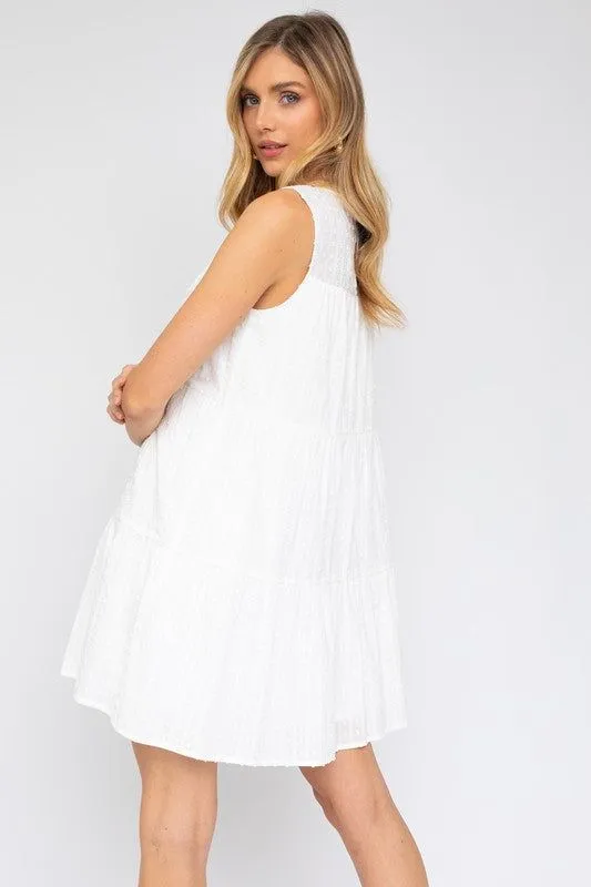 Gilli | Sleeveless Tiered Mini Dress