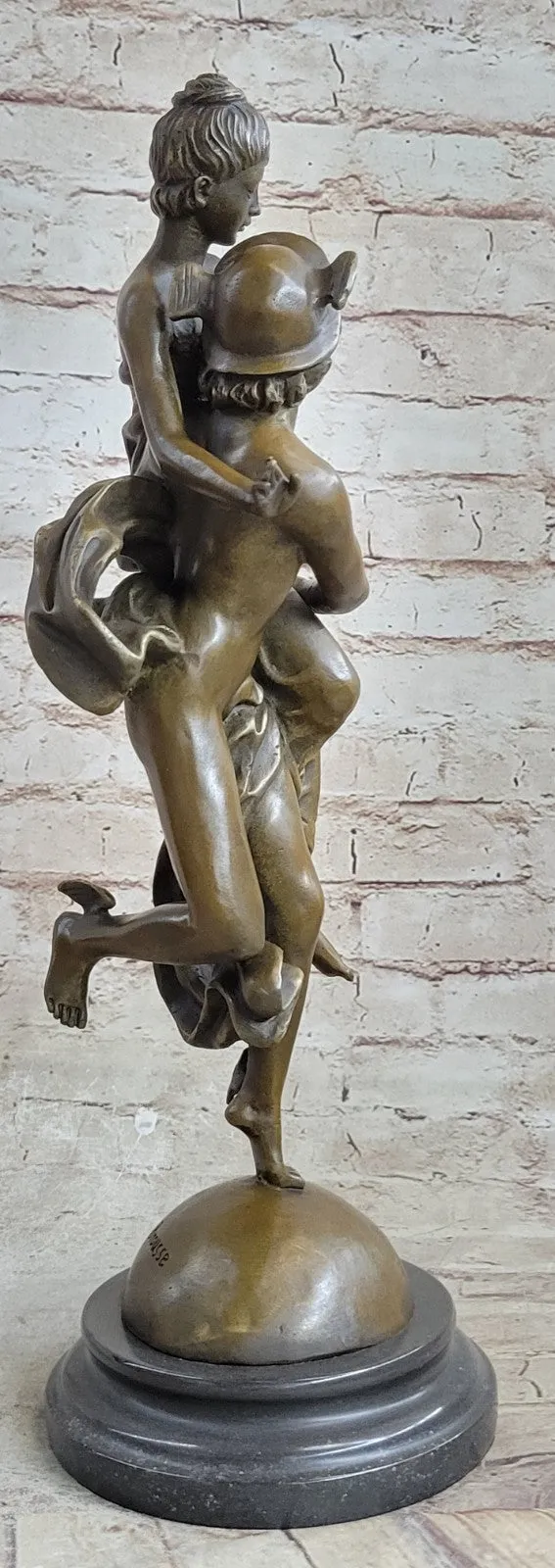 Handcrafted bronze sculpture SALE Pandor And Mercury Flying Hermes Of Rendition