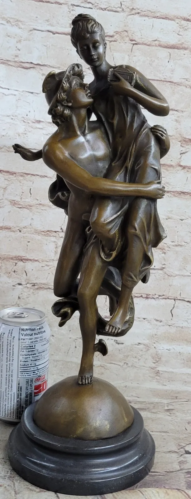 Handcrafted bronze sculpture SALE Pandor And Mercury Flying Hermes Of Rendition