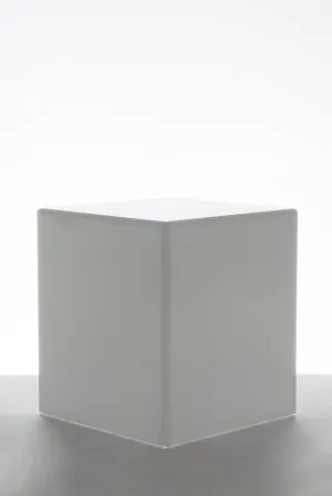 M-16 Cube End Table in White