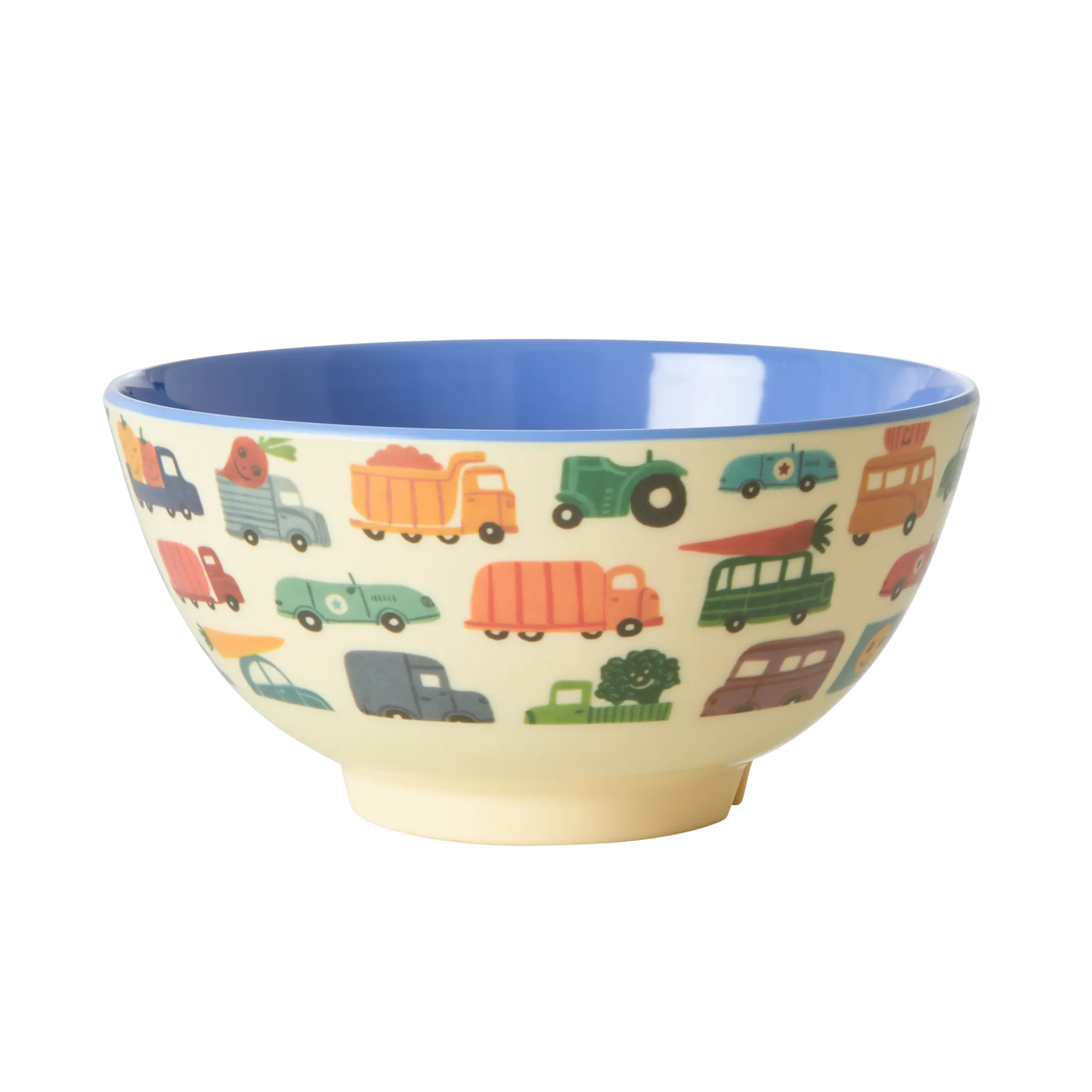 Medium Kids Bowl - Happy Cars Print