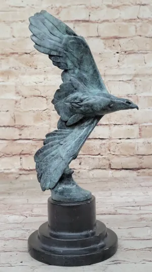 Milo`s Signature Eagle Bronze - Hot Cast Statue with Detailed Craftsmanship