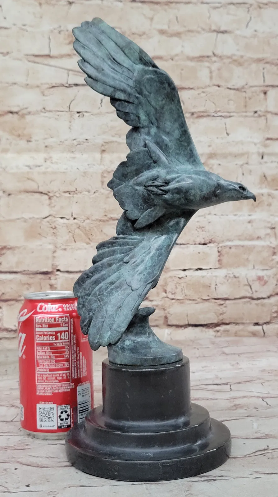 Milo`s Signature Eagle Bronze - Hot Cast Statue with Detailed Craftsmanship