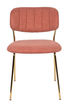 Mixed Fabric Upholstered Dining Chairs (2) | DF Jolien