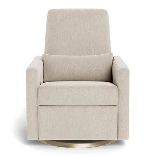 Monte Design - Quick Ship Grano Glider Recliner - Dune   Matte Gold Base