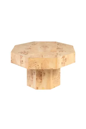 Octagonal Wooden Coffee Table | Versmissen Baka