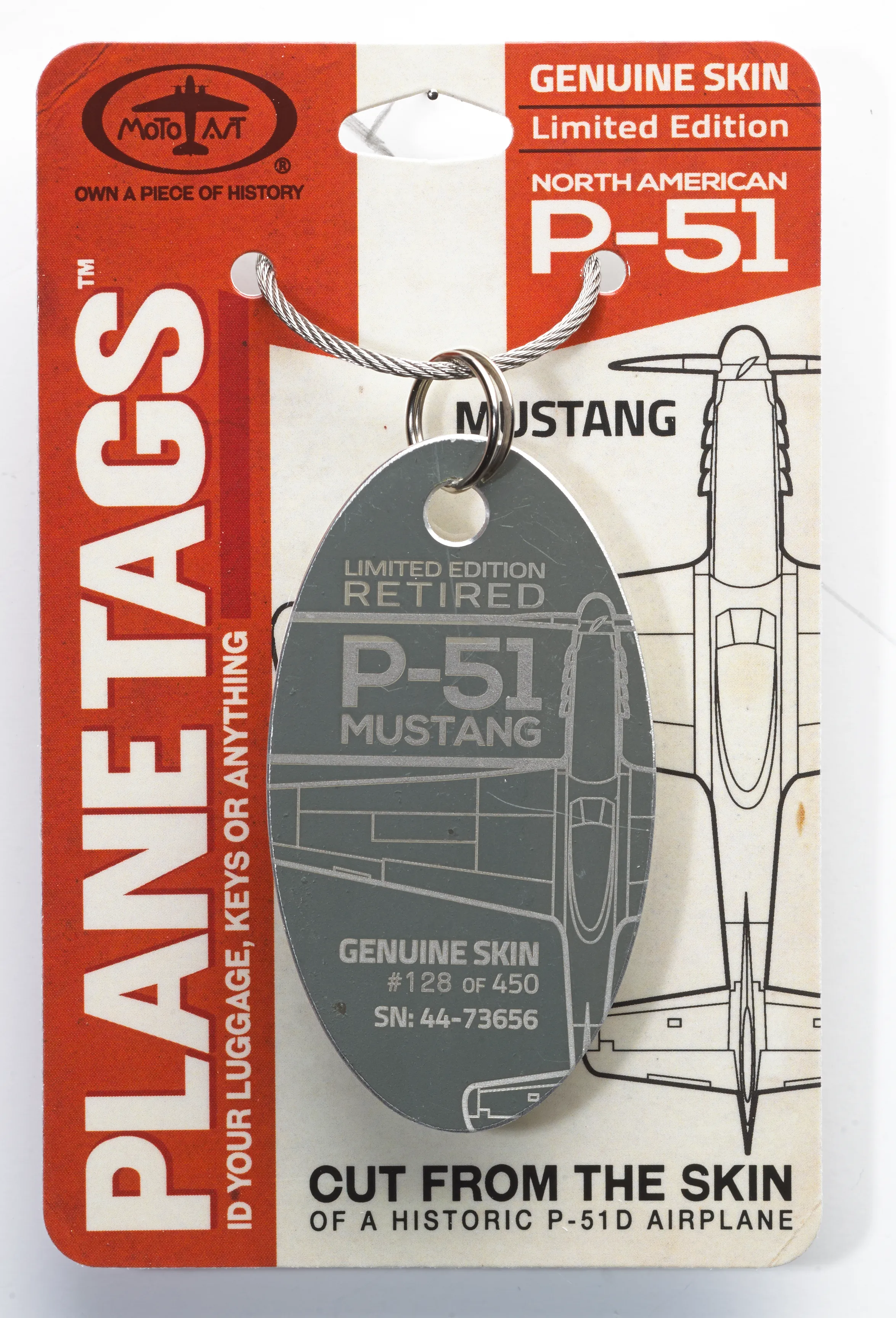 P 51 Mustang PlaneTag