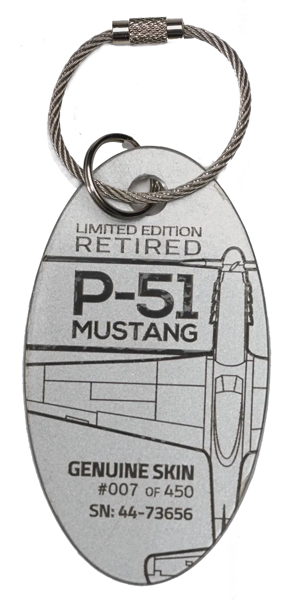 P 51 Mustang PlaneTag