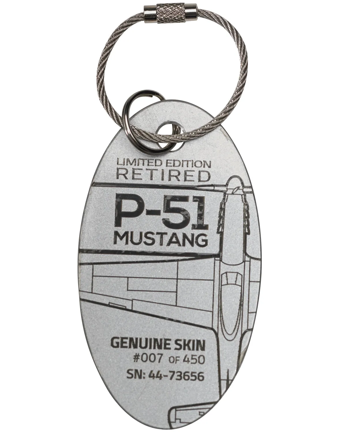 P 51 Mustang PlaneTag