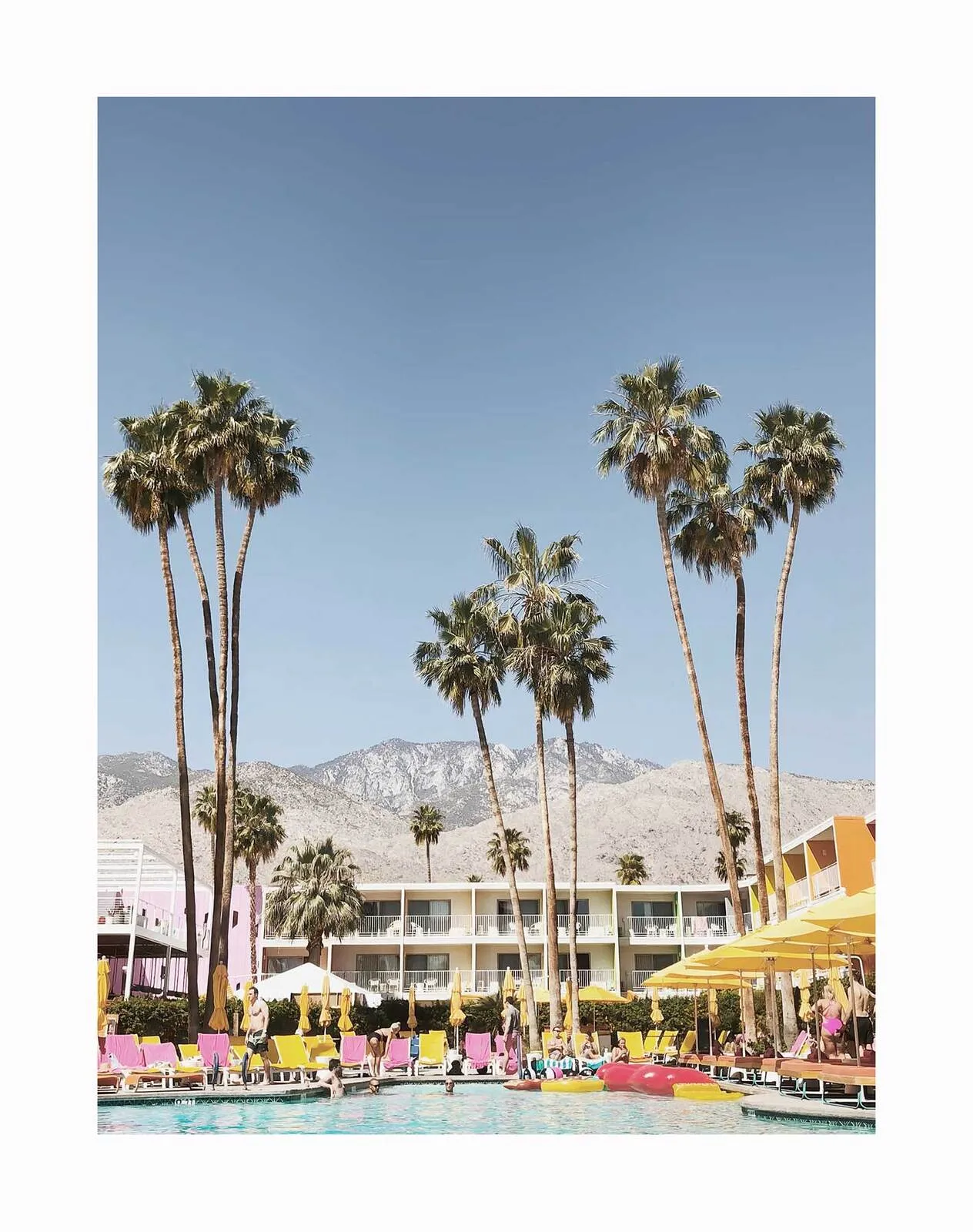 Poolside at the Saguaro Unframed Art Print