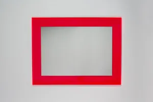 Rectangle Mirror in Red