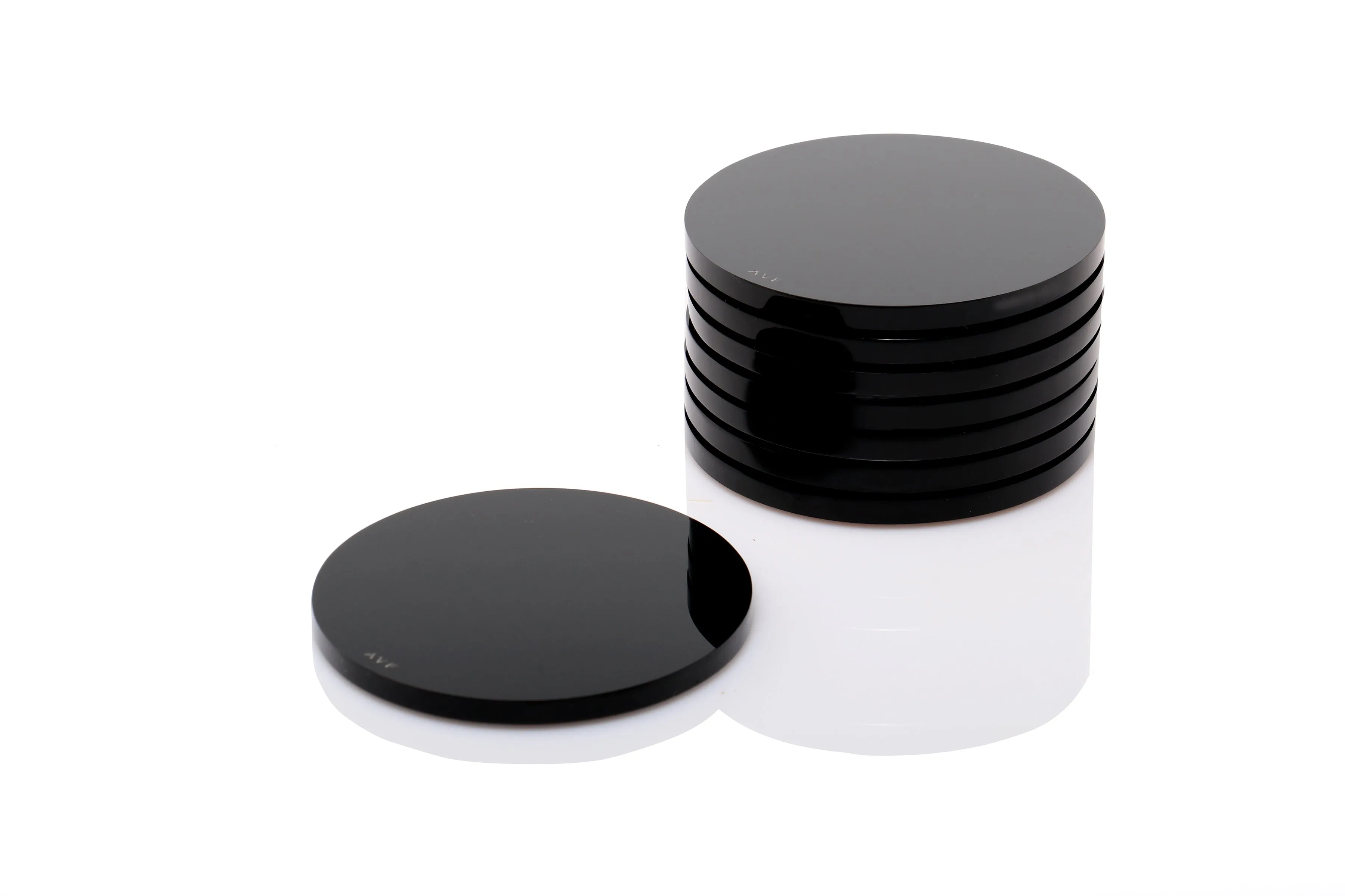 Round Coaster Set in Black