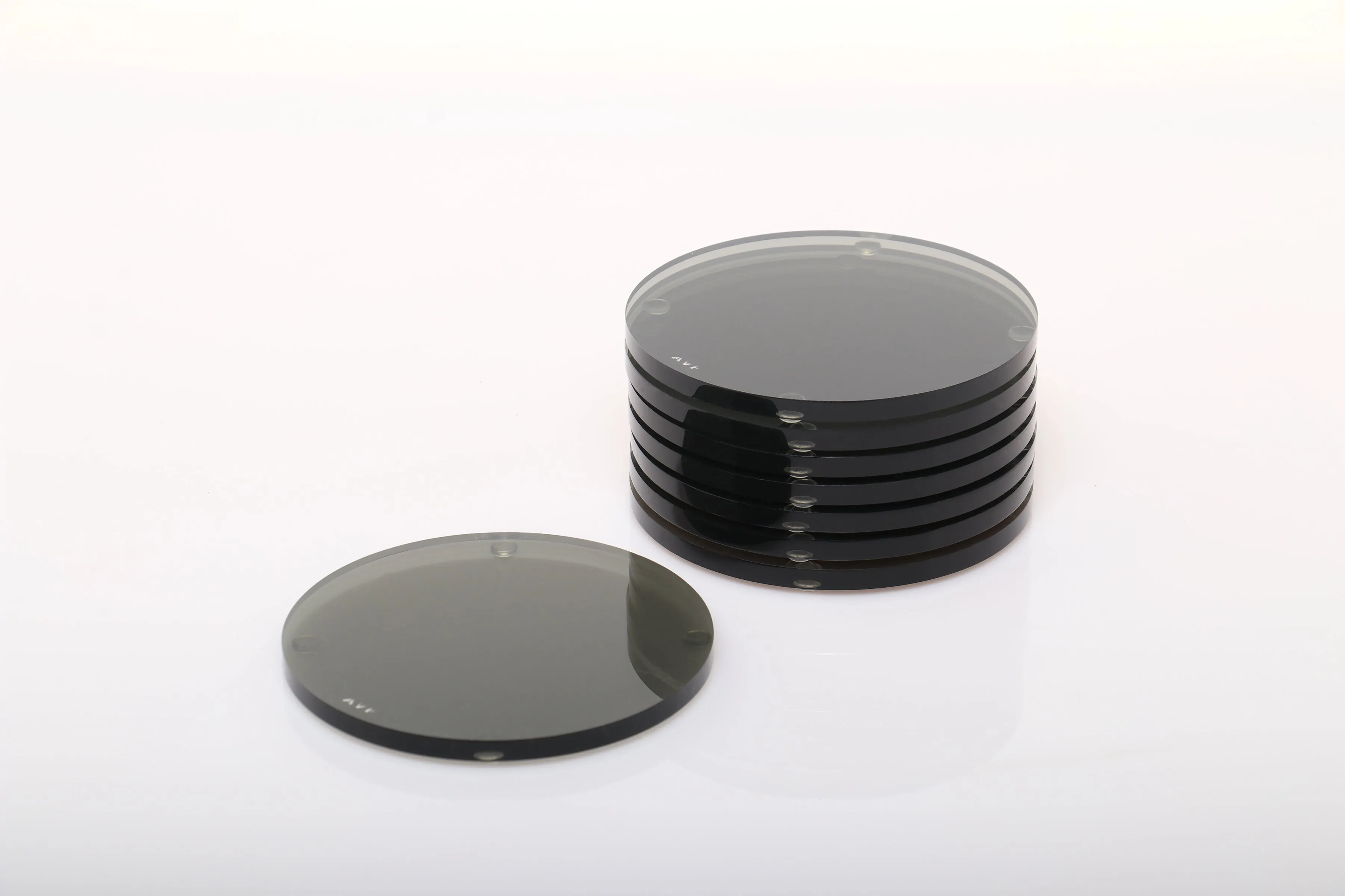 Round Coaster Set in Slate Grey