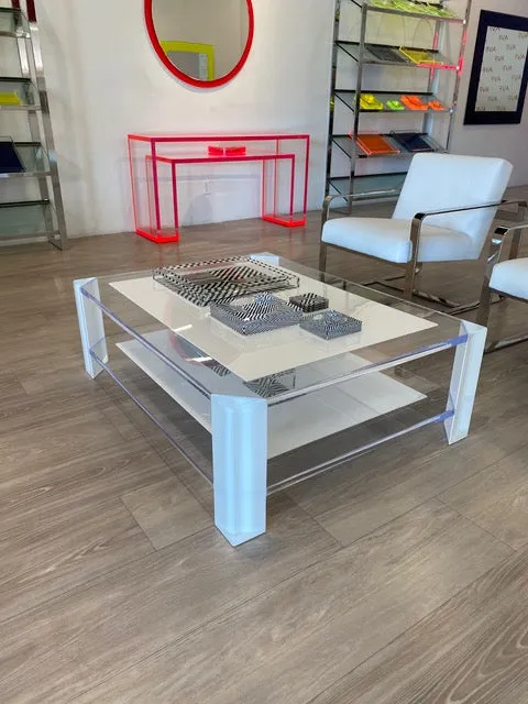 Sledge Coffee Table in White