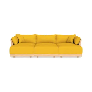 Slipcover Only - Modular Bondi 3-Seater Daybed Sofa Sectional in Sunflower