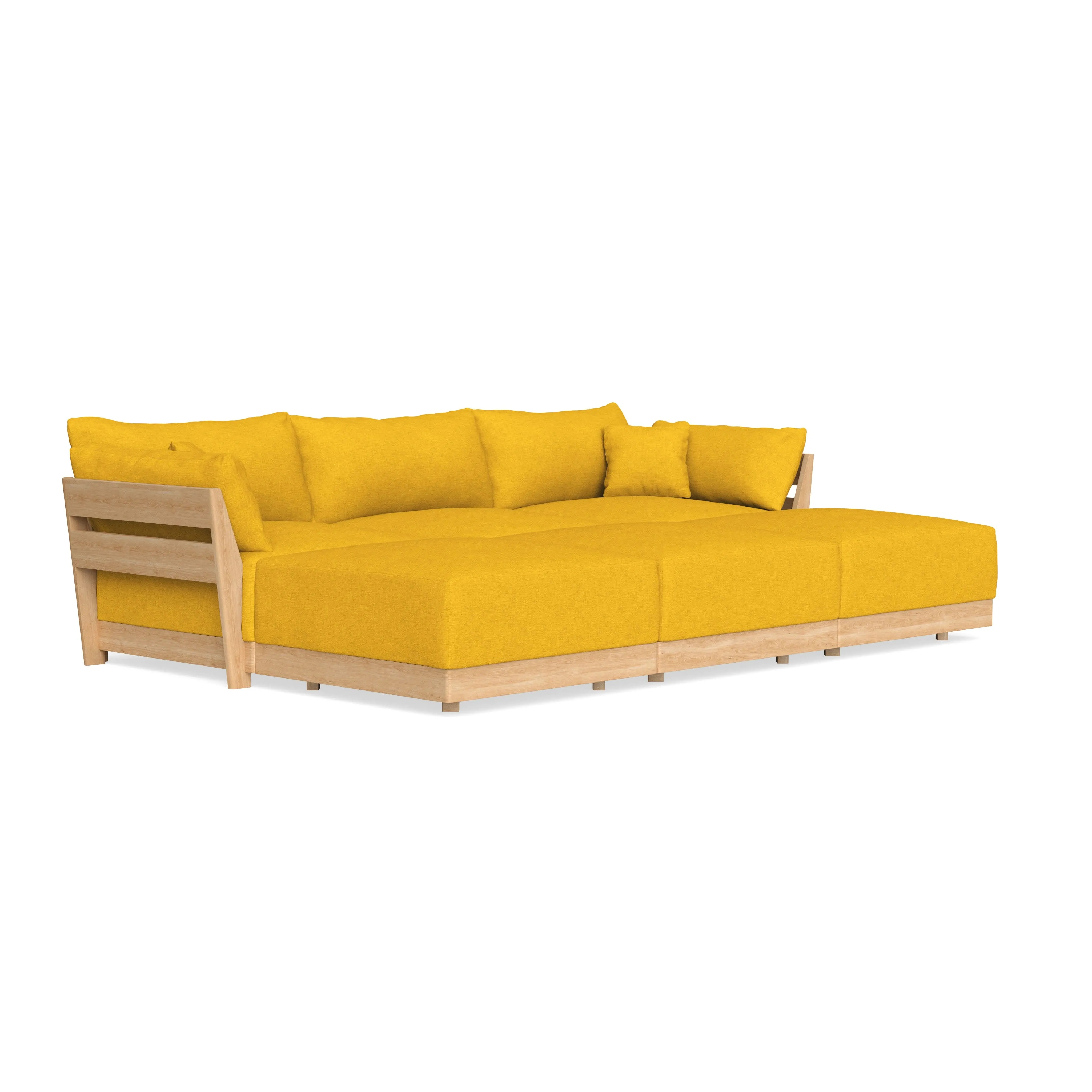 Slipcover Only - Modular Bondi 3-Seater Daybed Sofa Sectional in Sunflower