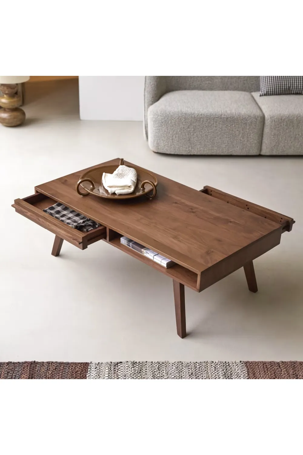 Solid Acacia Nordic Coffee Table | Tikamoon Niels