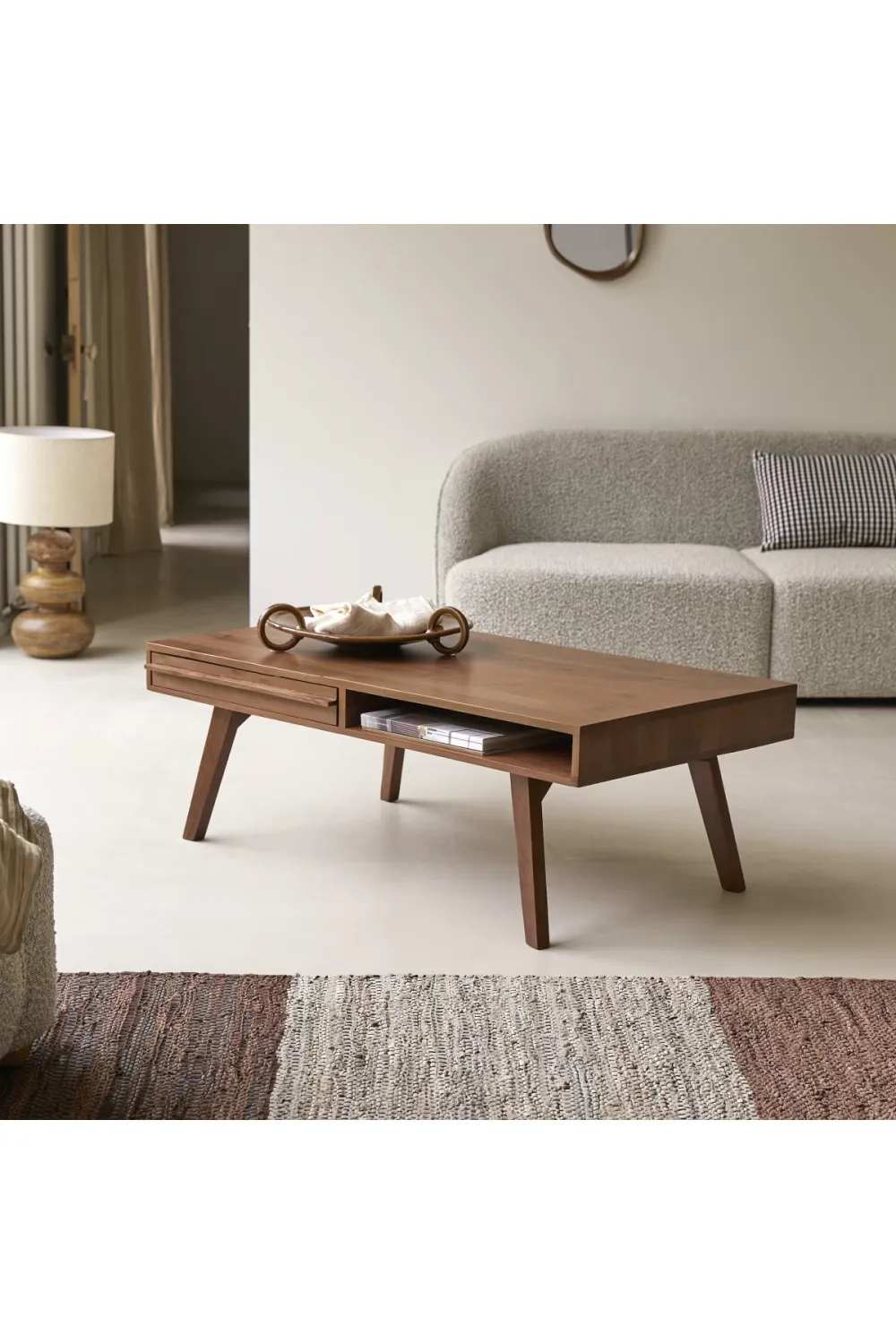 Solid Acacia Nordic Coffee Table | Tikamoon Niels