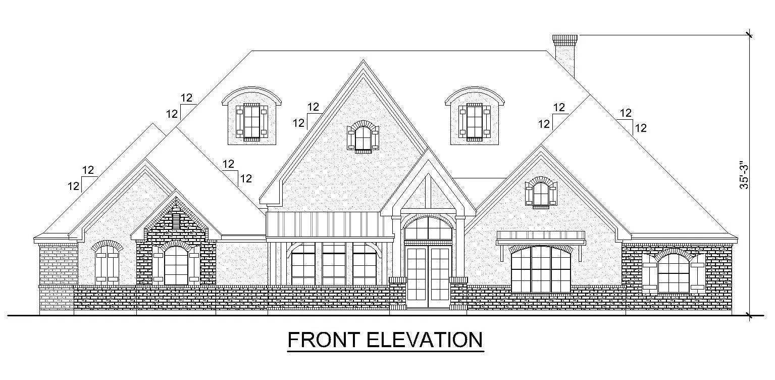 Spacious Four-Bedroom Home Plan with Useful Amenities