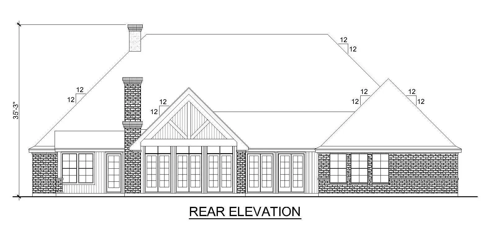 Spacious Four-Bedroom Home Plan with Useful Amenities