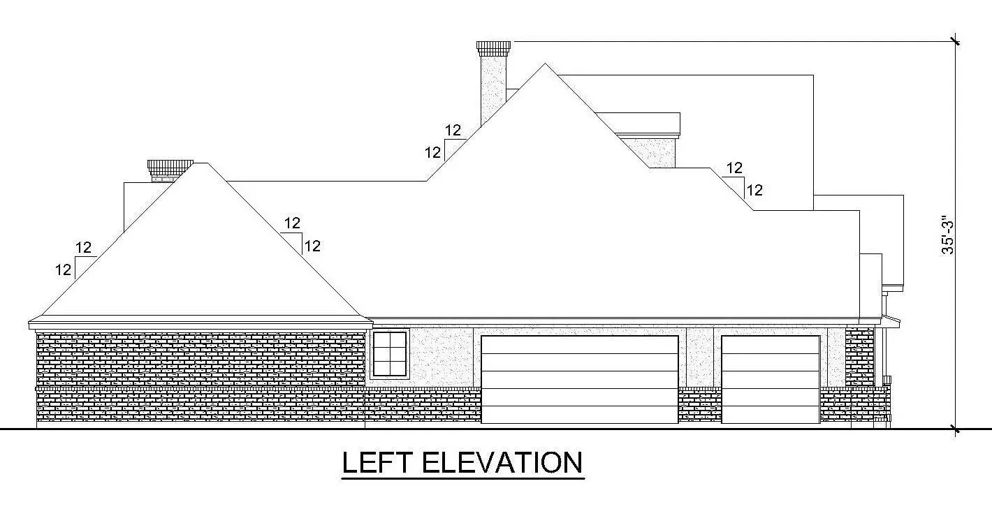 Spacious Four-Bedroom Home Plan with Useful Amenities