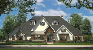 Spacious Four-Bedroom Home Plan with Useful Amenities