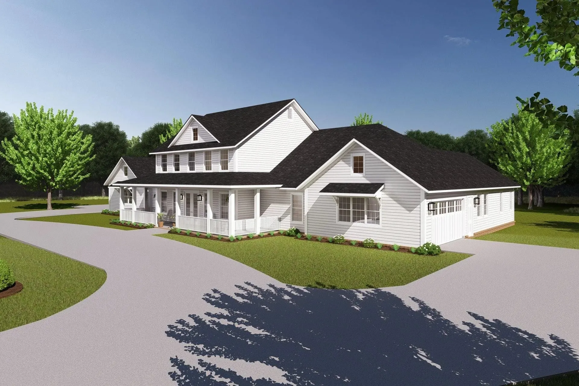 Spacious Six-Bedroom House Plan